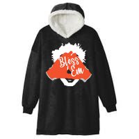 Bless 'Em Browns Football Saying Hooded Wearable Blanket