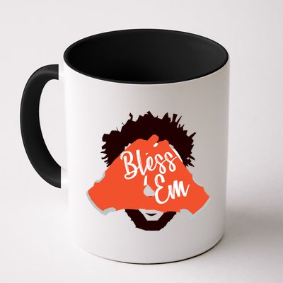 Bless 'Em Browns Football Saying Mug