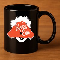 Bless 'Em Browns Football Saying 11oz C Handle Ceramic Mug