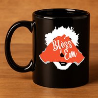 Bless 'Em Browns Football Saying 11oz C Handle Ceramic Mug