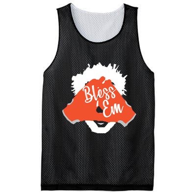 Bless 'Em Browns Football Saying Mesh Reversible Basketball Jersey Tank