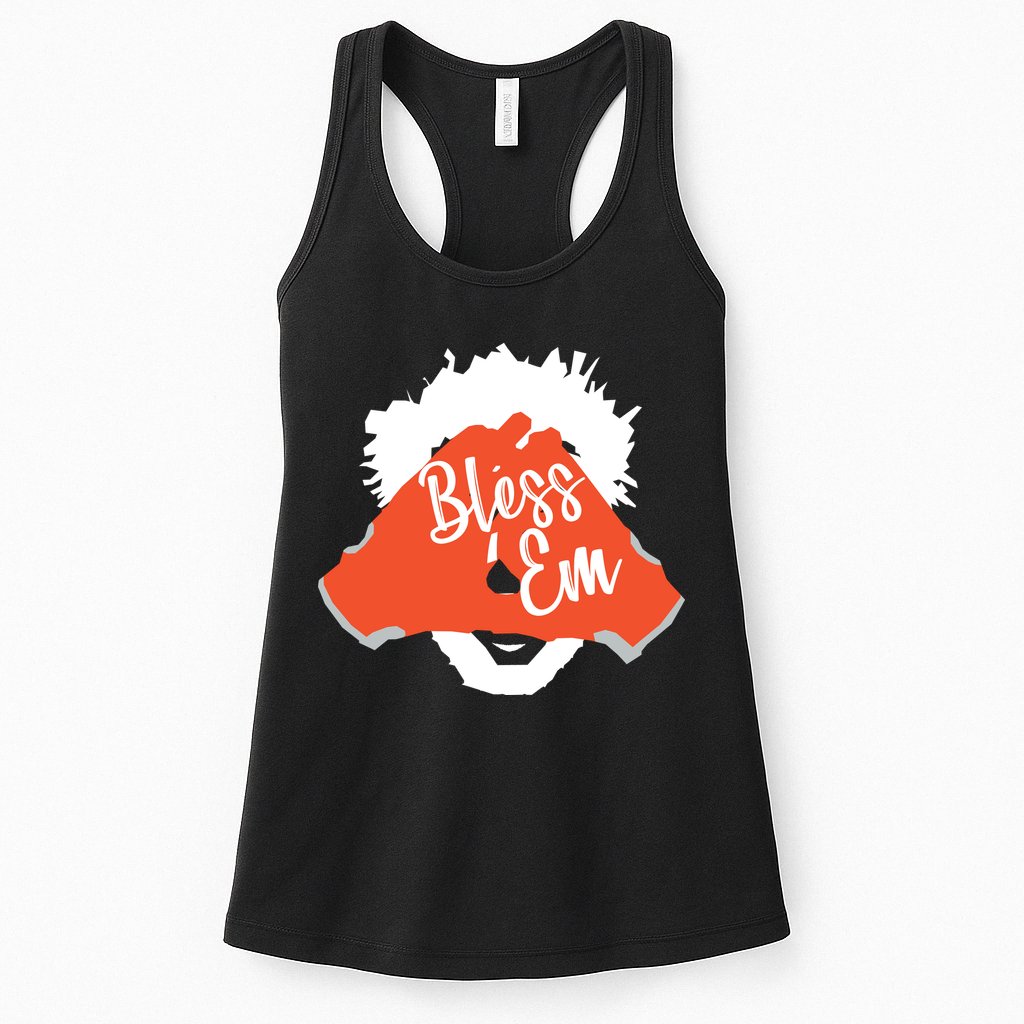 Bless 'Em Browns Football Saying Womens Tank Top