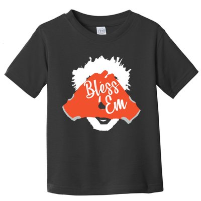 Bless 'Em Browns Football Saying Toddler T-Shirt
