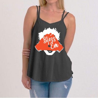 Bless 'Em Browns Football Saying Women's Strappy Tank