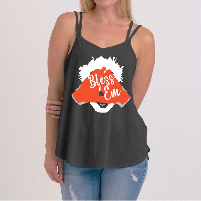 Bless 'Em Browns Football Saying Women's Strappy Tank