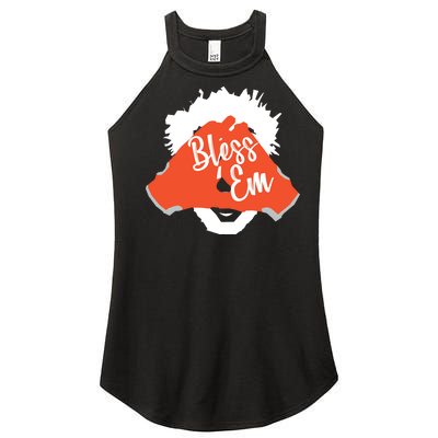 Bless 'Em Browns Football Saying Women's Perfect Tri Rocker Tank