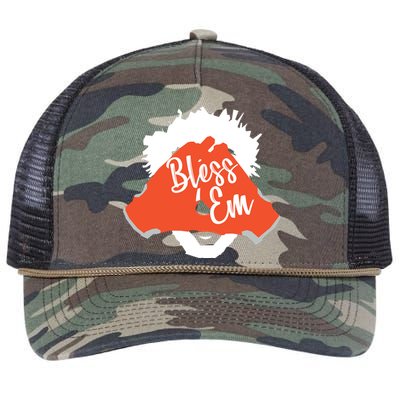 Bless 'Em Browns Football Saying Retro Rope Trucker Hat Cap