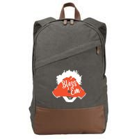 Bless 'Em Browns Football Saying Cotton Canvas Backpack