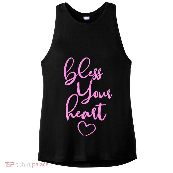 Bless Your Heart Southern Saying Ladies PosiCharge Tri-Blend Wicking Tank