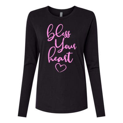 Bless Your Heart Southern Saying Womens Cotton Relaxed Long Sleeve T-Shirt