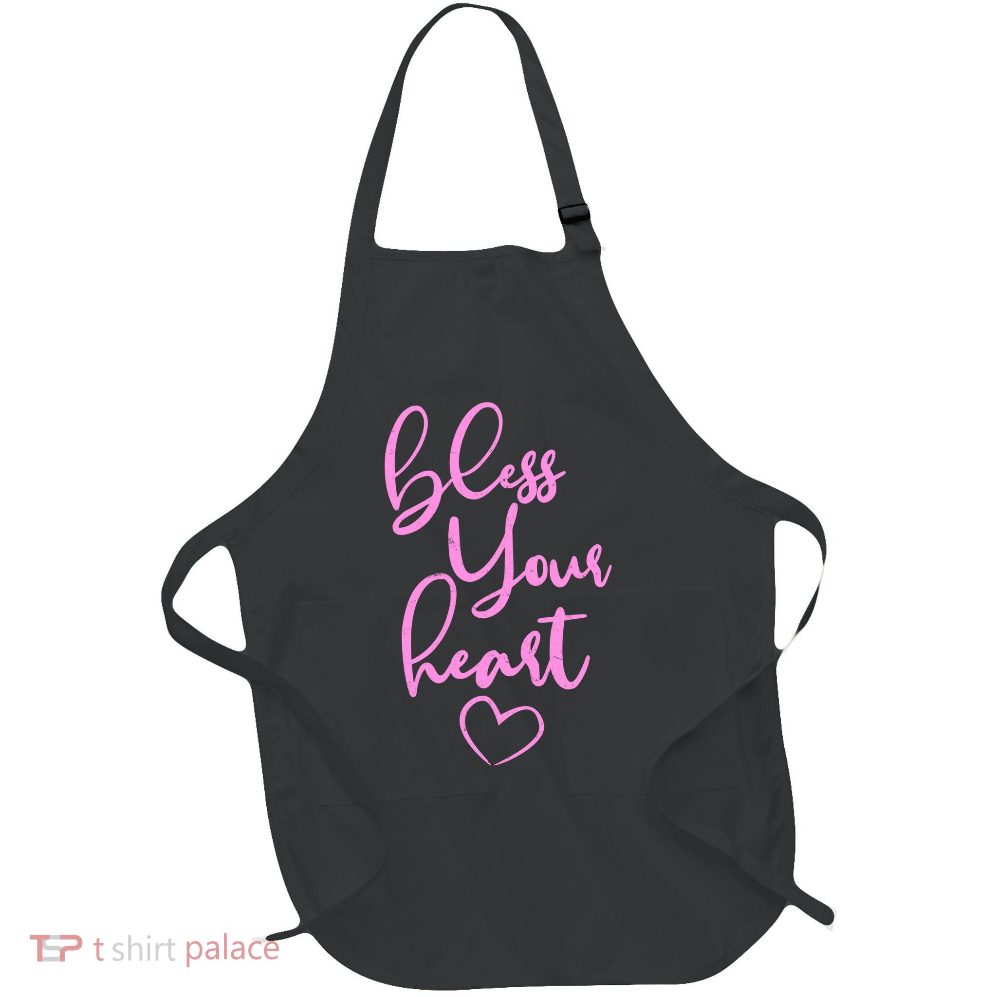Bless Your Heart Southern Saying Full-Length Apron With Pockets