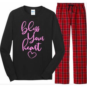 Bless Your Heart Southern Saying Long Sleeve Pajama Set