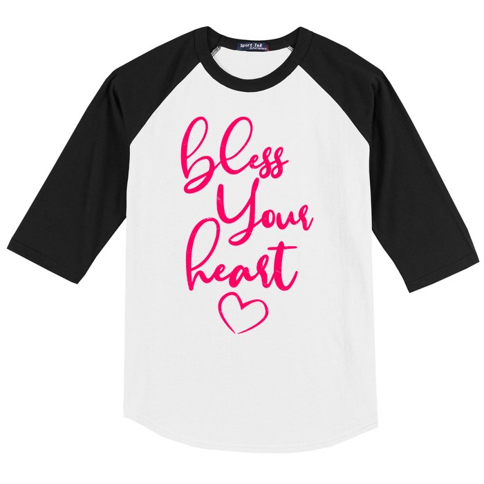 Bless Your Heart Southern Saying Baseball Sleeve Shirt