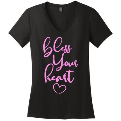 Bless Your Heart Southern Saying Women's V-Neck T-Shirt
