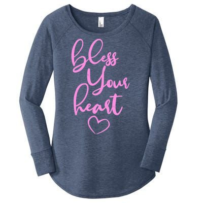 Bless Your Heart Southern Saying Women's Perfect Tri Tunic Long Sleeve Shirt