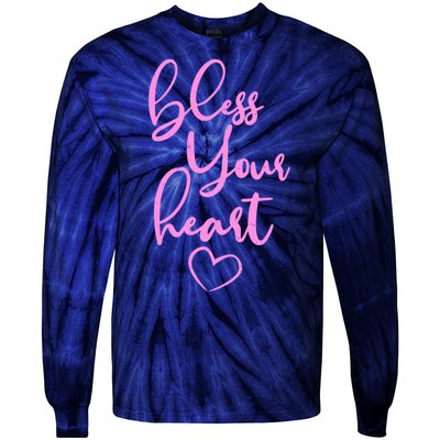 Bless Your Heart Southern Saying Tie-Dye Long Sleeve Shirt