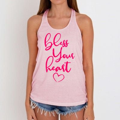 Bless Your Heart Southern Saying Women's Knotted Racerback Tank