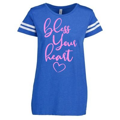 Bless Your Heart Southern Saying Enza Ladies Jersey Football T-Shirt