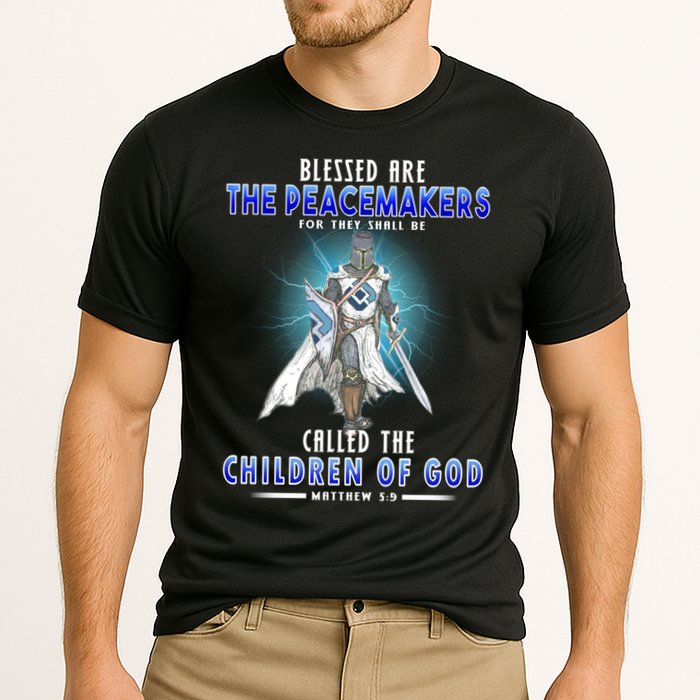 Blessed Are The Peacemakers Children Of God Cooling Performance Crew T-Shirt