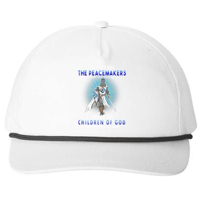 Blessed Are The Peacemakers Children Of God Snapback Five-Panel Rope Hat