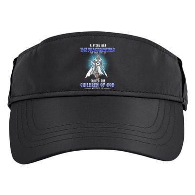Blessed Are The Peacemakers Children Of God Adult Drive Performance Visor