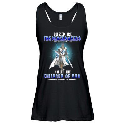 Blessed Are The Peacemakers Children Of God Ladies Essential Flowy Tank