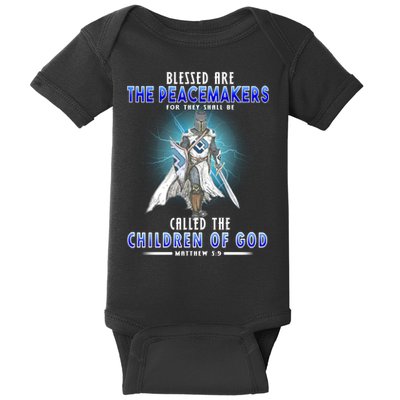 Blessed Are The Peacemakers Children Of God Baby Bodysuit