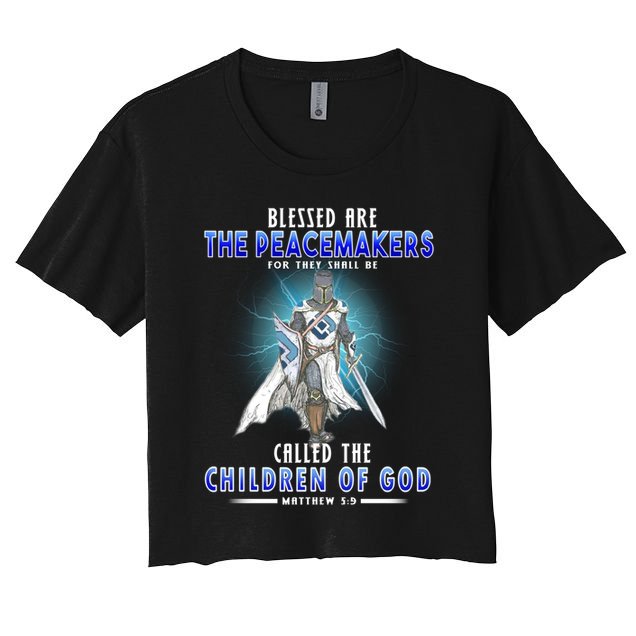 Blessed Are The Peacemakers Children Of God Crop Top