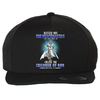 Blessed Are The Peacemakers Children Of God Wool Snapback Cap