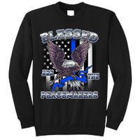 Blessed Are The Peacemakers Thin Blue Line Eagle Sweatshirt