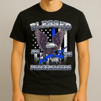 Blessed Are The Peacemakers Thin Blue Line Eagle T-Shirt