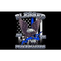 Blessed Are The Peacemakers Thin Blue Line Eagle Bumper Sticker