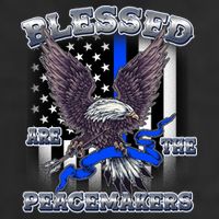 Blessed Are The Peacemakers Thin Blue Line Eagle Golf Towel