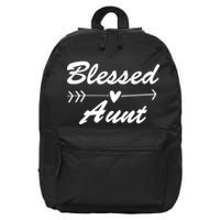Blessed Aunt Arrow 16 in Basic Backpack