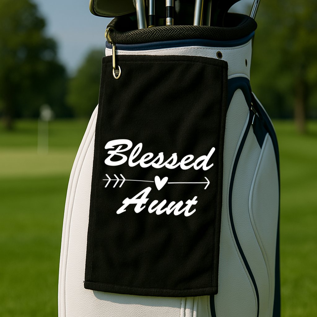 Blessed Aunt Arrow Golf Towel