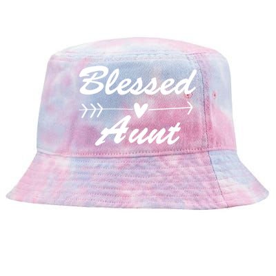 Blessed Aunt Arrow Tie-Dyed Bucket Hat