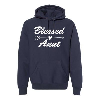 Blessed Aunt Arrow Premium Hoodie