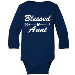 Blessed Aunt Arrow Baby Long Sleeve Bodysuit