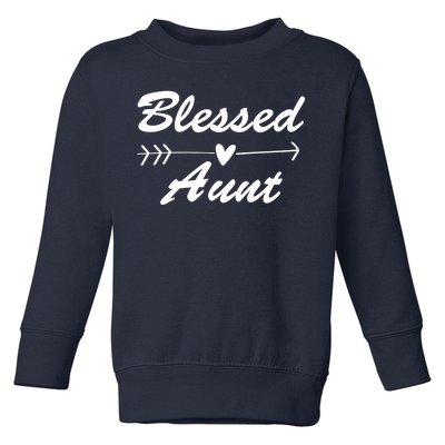 Blessed Aunt Arrow Toddler Sweatshirt