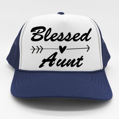 Blessed Aunt Arrow Trucker Hat