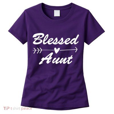 Blessed Aunt Arrow Womens T-Shirt