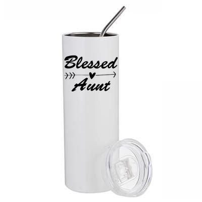 Blessed Aunt Arrow Stainless Steel Tumbler