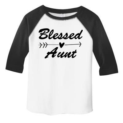 Blessed Aunt Arrow Toddler Fine Jersey T-Shirt