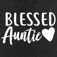 Blessed Auntie 7 Panel Mesh Trucker Snapback Hat