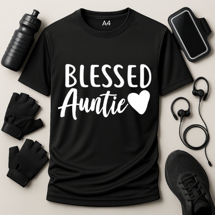 Blessed Auntie Cooling Performance Crew T-Shirt