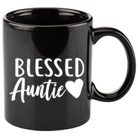 Blessed Auntie 11oz C Handle Ceramic Mug