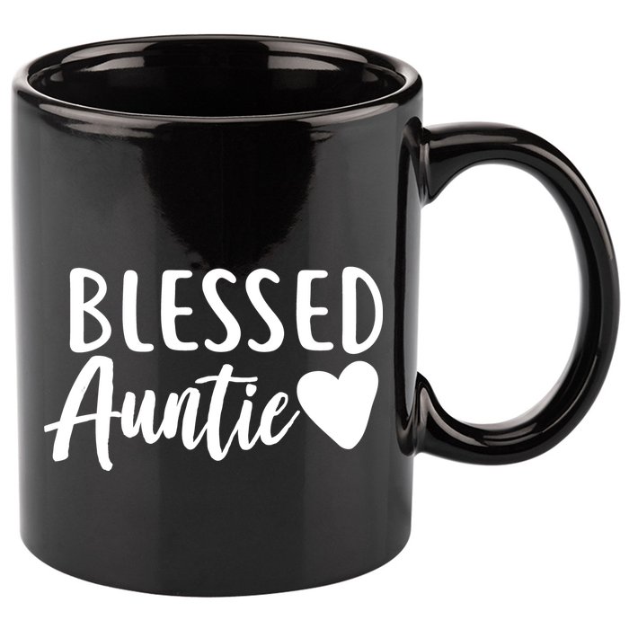 Blessed Auntie 11oz C Handle Ceramic Mug