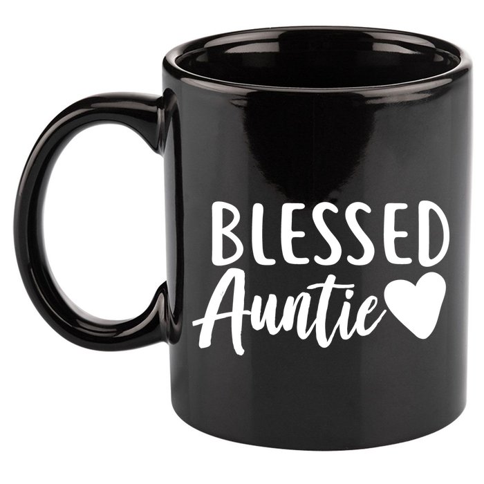 Blessed Auntie 11oz C Handle Ceramic Mug
