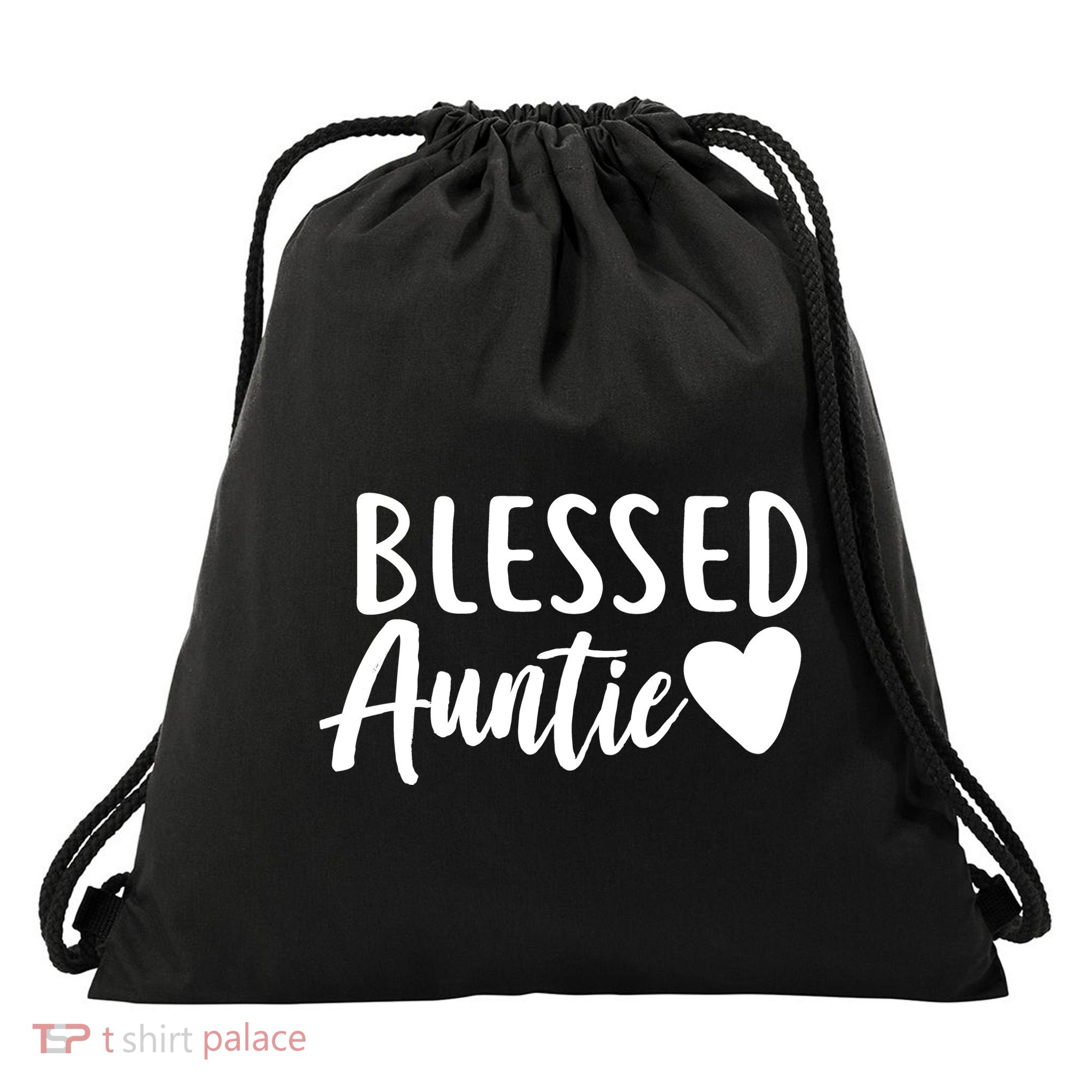 Blessed Auntie Drawstring Bag