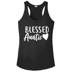 Blessed Auntie Ladies PosiCharge Competitor Racerback Tank